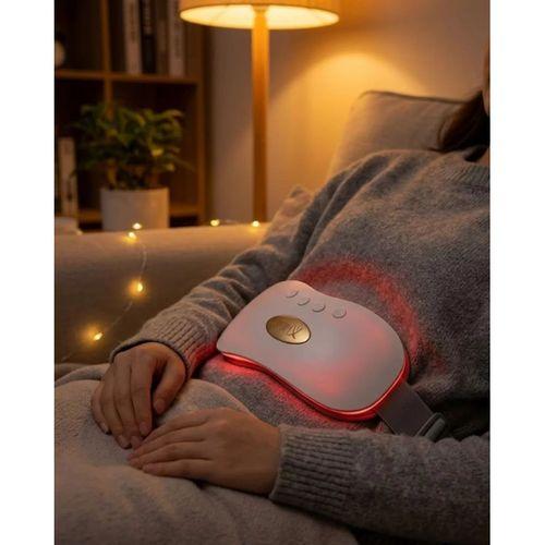 Şarjlı Kızılötesi Isı Terapili Titreşimli Bel Ve Rahim Destek Kemeri Usb 45-50 Derece Ayarlı