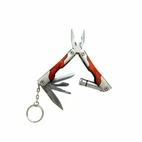 Ahşap Mini Çok Amaçlı Pense / Çakı 7cm - Ahşap Metal Sap (Multitool)