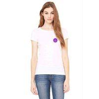 Mamamoo Logo Crown Baskılı Beyaz Kadın Tshirt