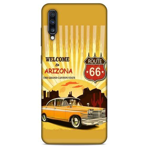 Retro (14) Desen Lansman Kılıf Renkli Samsung Galaxy A70 Kılıf