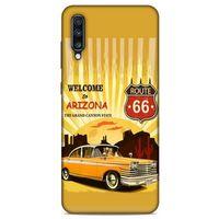Retro (14) Desen Lansman Kılıf Renkli Samsung Galaxy A70 Kılıf