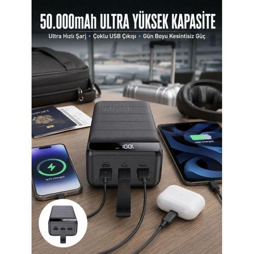 Powerbank Çoklu Şarj Girişi 50.000 Mah Taşınabilir Dijital Göstergeli (kopya)