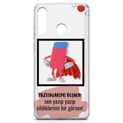 Huawei P30 Lite 2020 Kılıf Yazdıklarımı Boşver Arka Kapak Koruma Desenli Full Koruyucu