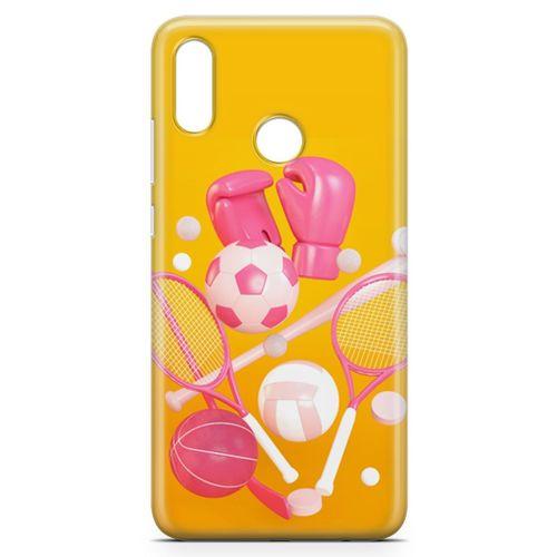 Huawei Y7 Prime 2019 Kılıf Boks Eldiveni Tenis Arka Kapak Koruma Desenli Full Koruyucu