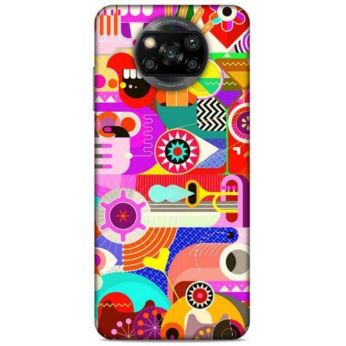 Lopard Xiaomi Redmi Poco X3 Uyumlu Kılıf Soyut Sanat (19) Baskılı Kılıfları