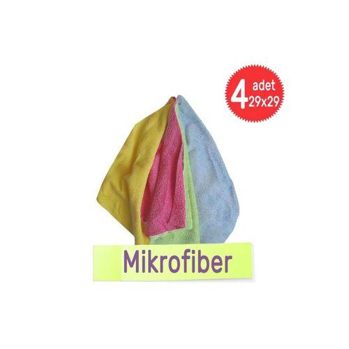 Mikrofiber Bez Oto Cam Araç Yıkama Kurulama Temizleme 4 Adet