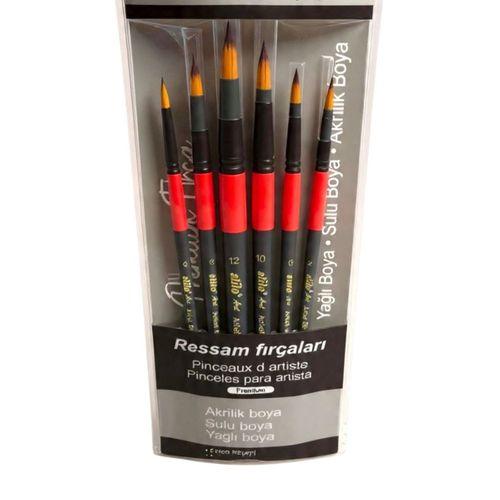 STİLO ART (SET 3) YUVARLAK UÇ FIRÇA SETİ ( 6 'lı )