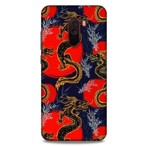 Xiaomi Pocophone F1 Kılıf Dragons (30) Silicone Case Ejderha Cizimi