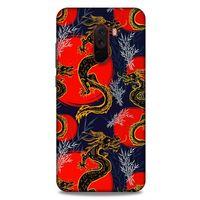 Xiaomi Pocophone F1 Kılıf Dragons (30) Silicone Case Ejderha Cizimi