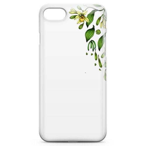 Apple iPhone 8 Kılıf Vanilya Çiçeği Arka Kapak Koruma Desenli Full Koruyucu