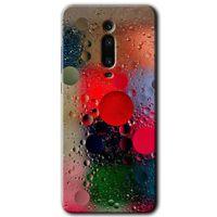 Xiaomi Mi 9T Kılıf Baskılı Kapak - Wet Bubbles + 5D Tam Kaplayan Cam