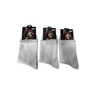 Yalıncak Uzun Konç Kolej Çorap  Beyaz Desensiz 6 Adet