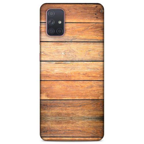 Lopard Samsung Galaxy A71 Uyumlu Kılıf Wood'X (13) Silikon Kap Baskılı