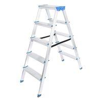 5+5 Çift Basamaklı Alüminyum Metal Merdiven