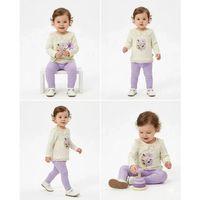 6/24 Ay Dantel Yakalı Penye Bebek Takımı