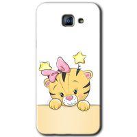 Galaxy A8 2016 Kılıf HD Desen Baskılı Arka Kapak - Sevimli Kedi + Kırılmaz Cam
