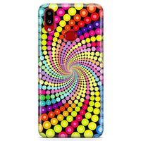 Samsung Galaxy A10s Kılıf Renkli Girdap Arka Kapak Koruma Desenli Full Koruyucu