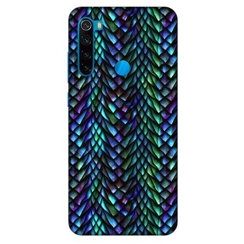 Xiaomi Redmi Note 8 Kılıf Dragons (1) Kılıfı Ejderha Pulları Rainbow
