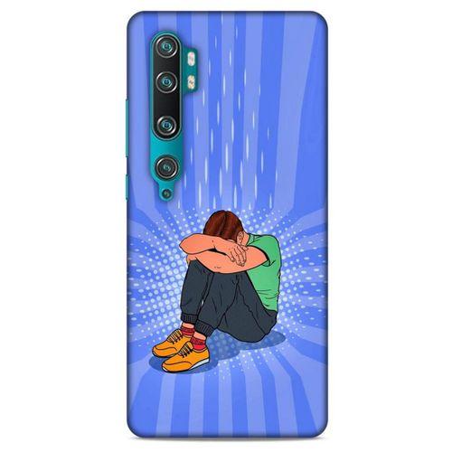 Xiaomi Mi Cc9 Pro Kılıf Depresyon (32) Soft Silikon Kılıf Turuncu Kahve