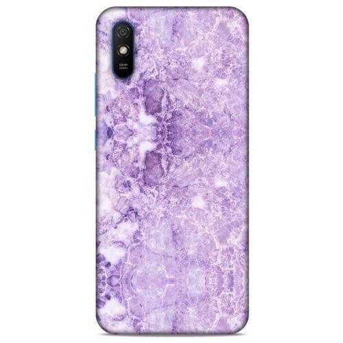 Mermer Desenli (16) Tema Kalın Kılıf Lila Xiaomi Redmi 9A Kılıf