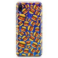 Xiaomi Redmi Note 7 Pro Kılıf Hamburger Arka Kapak Koruma Desenli Full Koruyucu