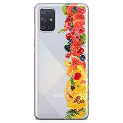 Samsung Galaxy A71 Kılıf Ananas Nar Meyve Arka Kapak Koruma Desenli Full Koruyucu