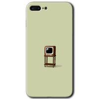 iPhone 7 Plus Kılıf HD Desen Baskılı Arka Kapak + Mat Kobra Cam - Retro-TV