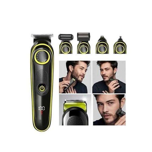 Saç Sakal Vücut Tıraş Makinesi 5in1 Kablosuz Burun Kulak Tıraş Makinesi