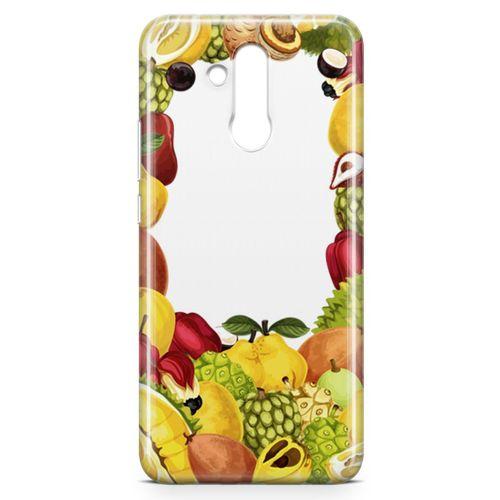 Huawei Mate 20 Lite Kılıf Ananas Armut Meyve Arka Kapak Koruma Desenli Full Koruyucu