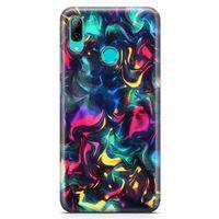 Huawei Y7 2019 Kılıf Işıklı Geceler Arka Kapak Koruma Desenli Full Koruyucu