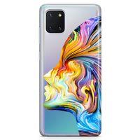 Samsung Galaxy Note 10 Lite Kılıf Yüz Renk Arka Kapak Koruma Desenli Full Koruyucu