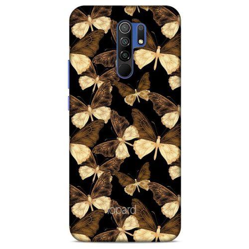 Xiaomi Redmi 9 Kılıf Kelebek Etkisi (41) Tank Kılıf Bej Yeşil