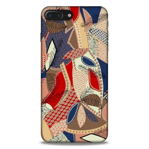 Lopard Apple Iphone 7 Plus Uyumlu Kılıf Soyut Sanat (41) Baskılı Tank Kılıf