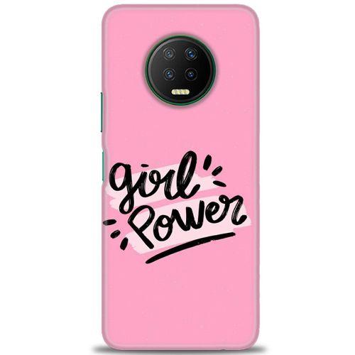 Infinix Note 7 Kılıf HD Baskılı Kılıf - Girll Power + Tam Ekran Koruyucu