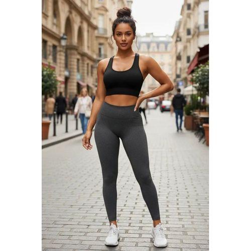 Kadın Siyah Modern Fit Sırtı Çapraz Lastik Detaylı Crop Top Bluz