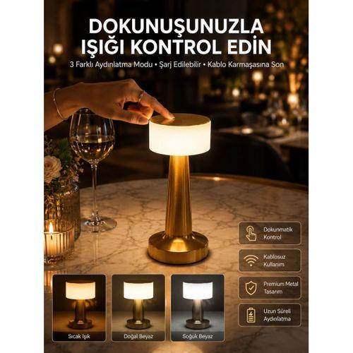 Dekoratif Masa Lambası Dokunmatik Renk Değiştirebilen Gece Lambası