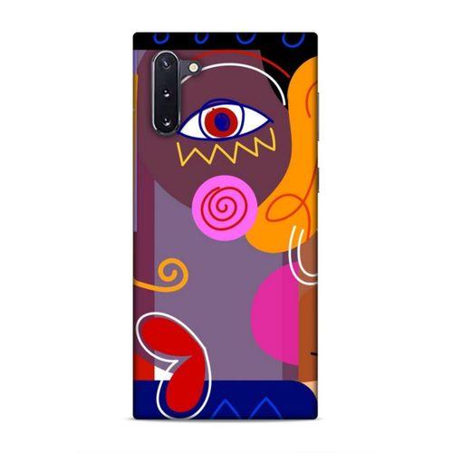 Samsung Galaxy Note 10 Uyumlu Kılıf Face'X 49 Ultra Silikon Kılıf Çizim