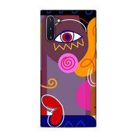 Samsung Galaxy Note 10 Uyumlu Kılıf Face'X 49 Ultra Silikon Kılıf Çizim