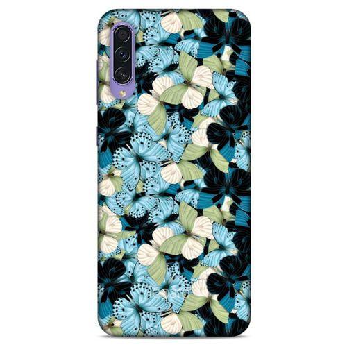 Samsung Galaxy A50s Kılıf Kelebek Etkisi (26) Tpu Silikon Kılıf Sarı Kırmızı