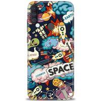 Samsung Galaxy M11 Kılıf HD Baskılı Kılıf - Space + Tam Ekran Koruyucu