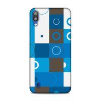 Samsung Galaxy M10 Uyumlu Kılıf Insomnia (27) Tasarımlı Kılıf Mavi Beyaz