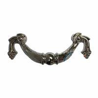 Dekoratif Zamak Üzümlü Kulp - 64mm, Nikel, 1 Adet