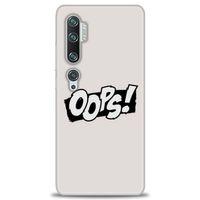 Xiaomi Mi Note 10 Kılıf HD Baskılı Kılıf - Oops! + Tam Ekran Koruyucu