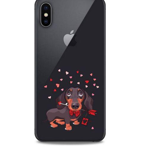 Zoologix (38) Apple iPhone XS Max Şeffaf Kılıf Silikon Desenli
