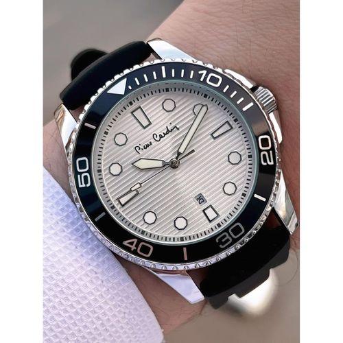 Pierre Cardin Silikon Kordon 2 Yıl Garantili 3 Atm Suya Dayanıklı Erkek Kol Saati PP.800311F03