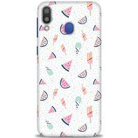 Samsung Galaxy M20 Kılıf HD Baskılı Kılıf - Dondurma ve Karpuz + Tam Ekran Koruyucu