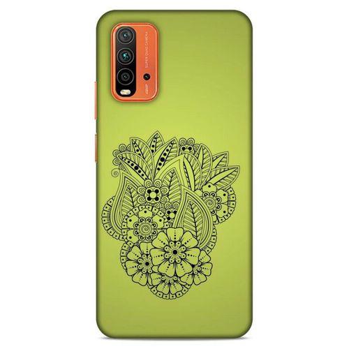 Lopard Xiaomi Redmi 9T Uyumlu Kılıf Tattoo's (40) Fit Silikon Kılıf Çiçek Dövmesi