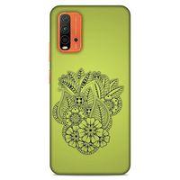Lopard Xiaomi Redmi 9T Uyumlu Kılıf Tattoo's (40) Fit Silikon Kılıf Çiçek Dövmesi