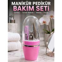 Pembe Tırnak Bakım Seti Cımbız Makas Tırnak Makası Ve Törpü İçeren Kit