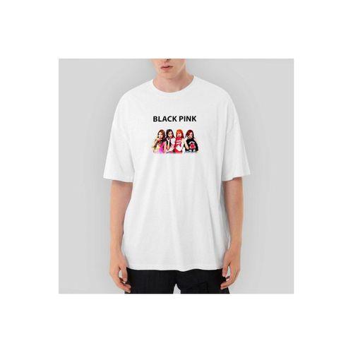 Blackpink Black Oversize Beyaz Tişört